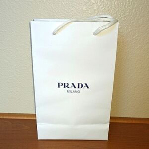 Prada White Shopping Bag